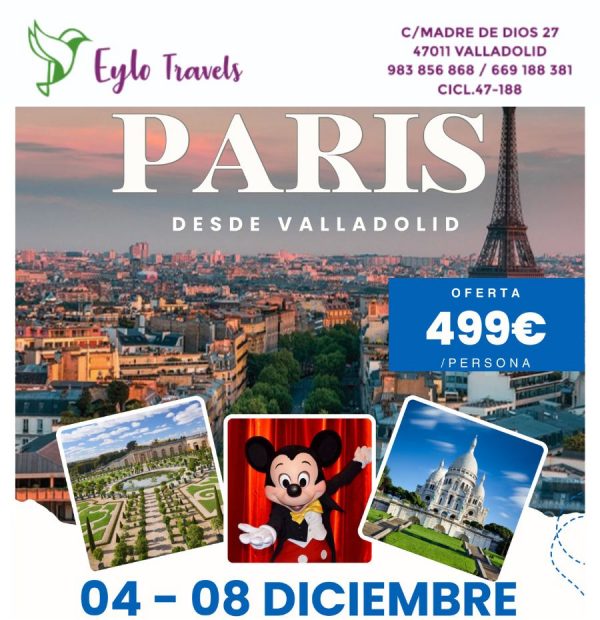 cartel-oferta-viaje-paris-valladolid-diciembre-eylo-travels