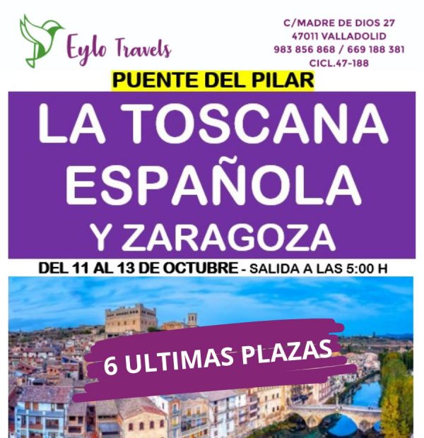 Toscana española desde Valladolid puente del Pilar
