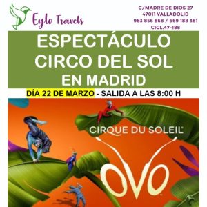Circo del Sol: OVO en Madrid desde Valladolid