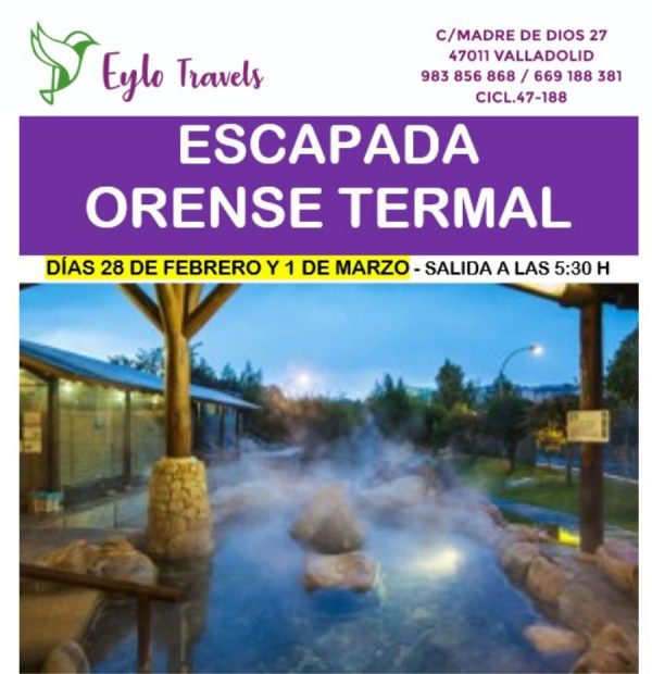 Escapada termal a Ourense con piscinas exteriores e interiores.