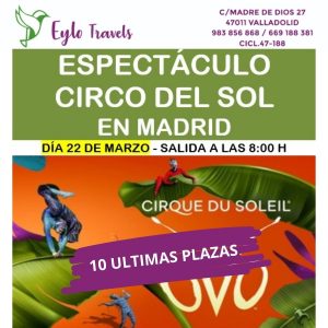Circo del Sol: OVO en Madrid desde Valladolid