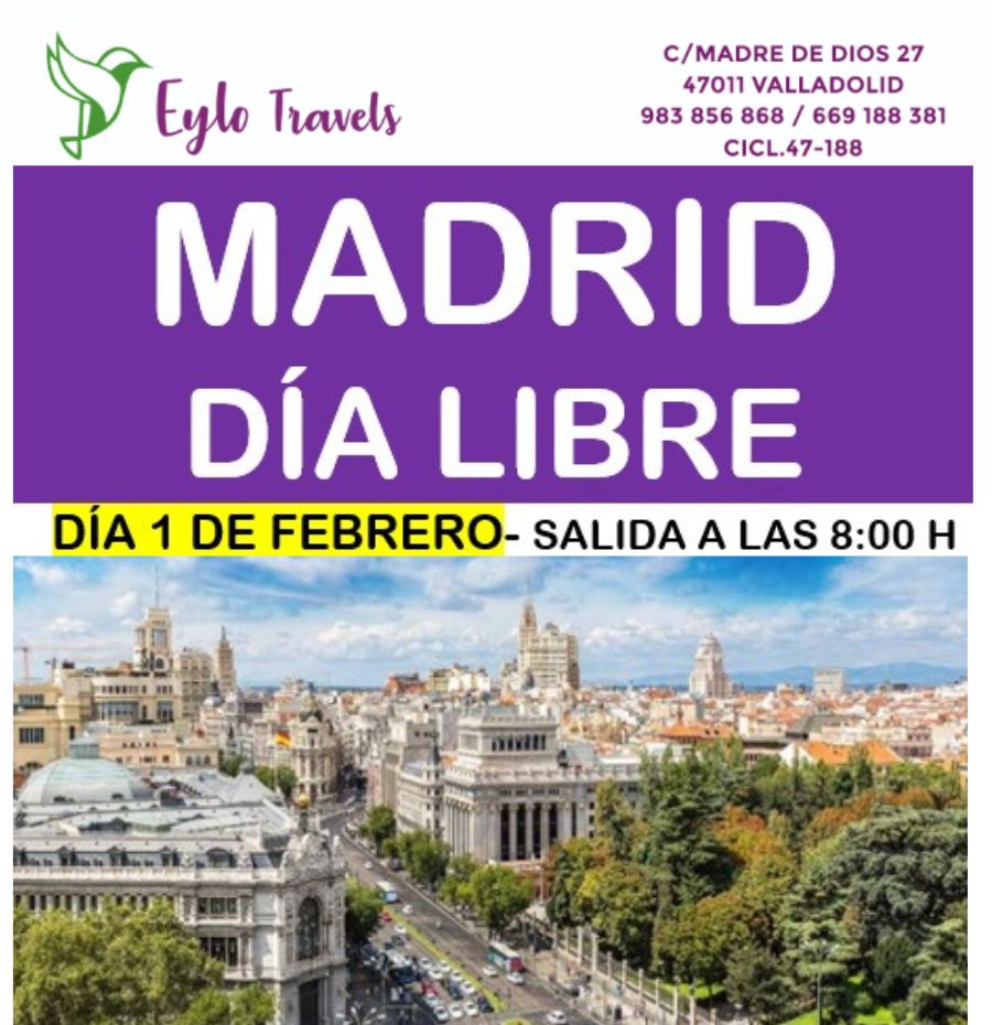 Madrid dia libre desde Valladolid