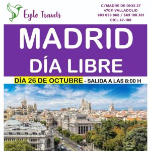 Dia libre en Madrid desde Valladolid