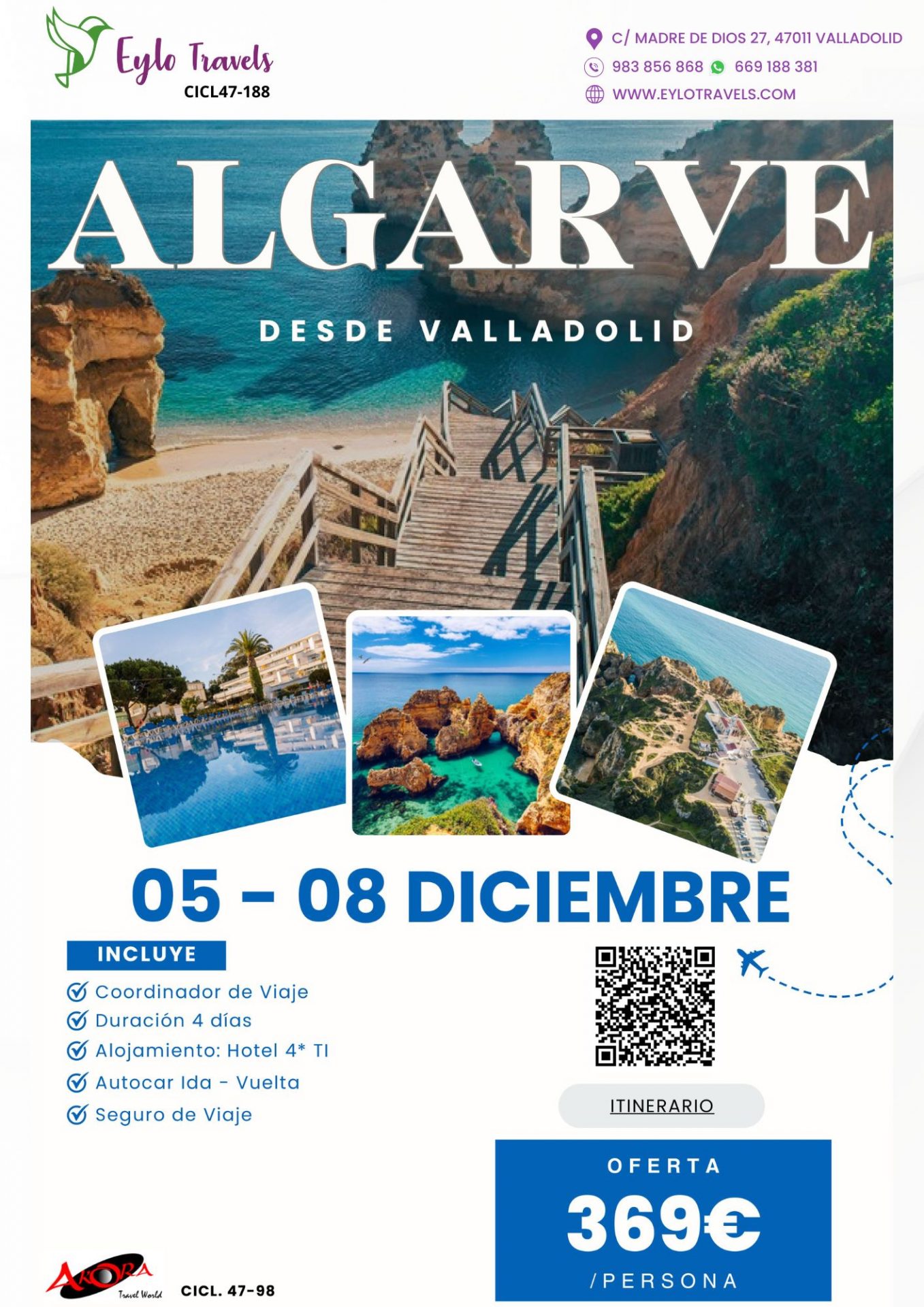 Escapada al Algarve desde Valladolid | Puente Diciembre 2025