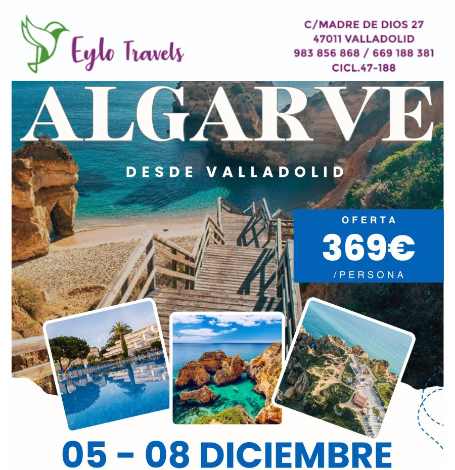 Escapada al Algarve desde Valladolid | Puente Diciembre 2025