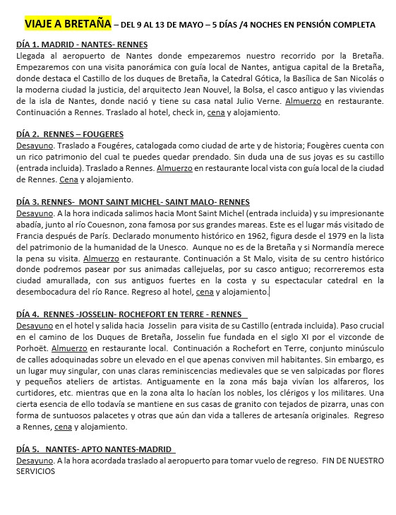 Viaje a Bretaña y Normandía 5 Días: Mont Saint-Michel, Rennes, Nantes y Castillos - Imagen 3