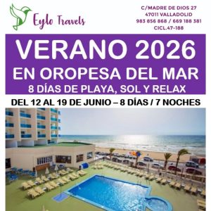 Vacaciones Verano 2026 en Oropesa del Mar - Junio 2026