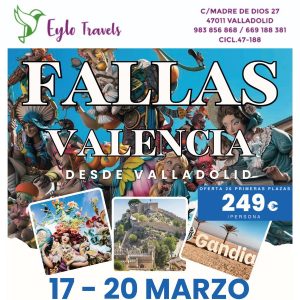 Fallas de Valencia 2026: Escapada Completa de 4 Días desde Valladolid
