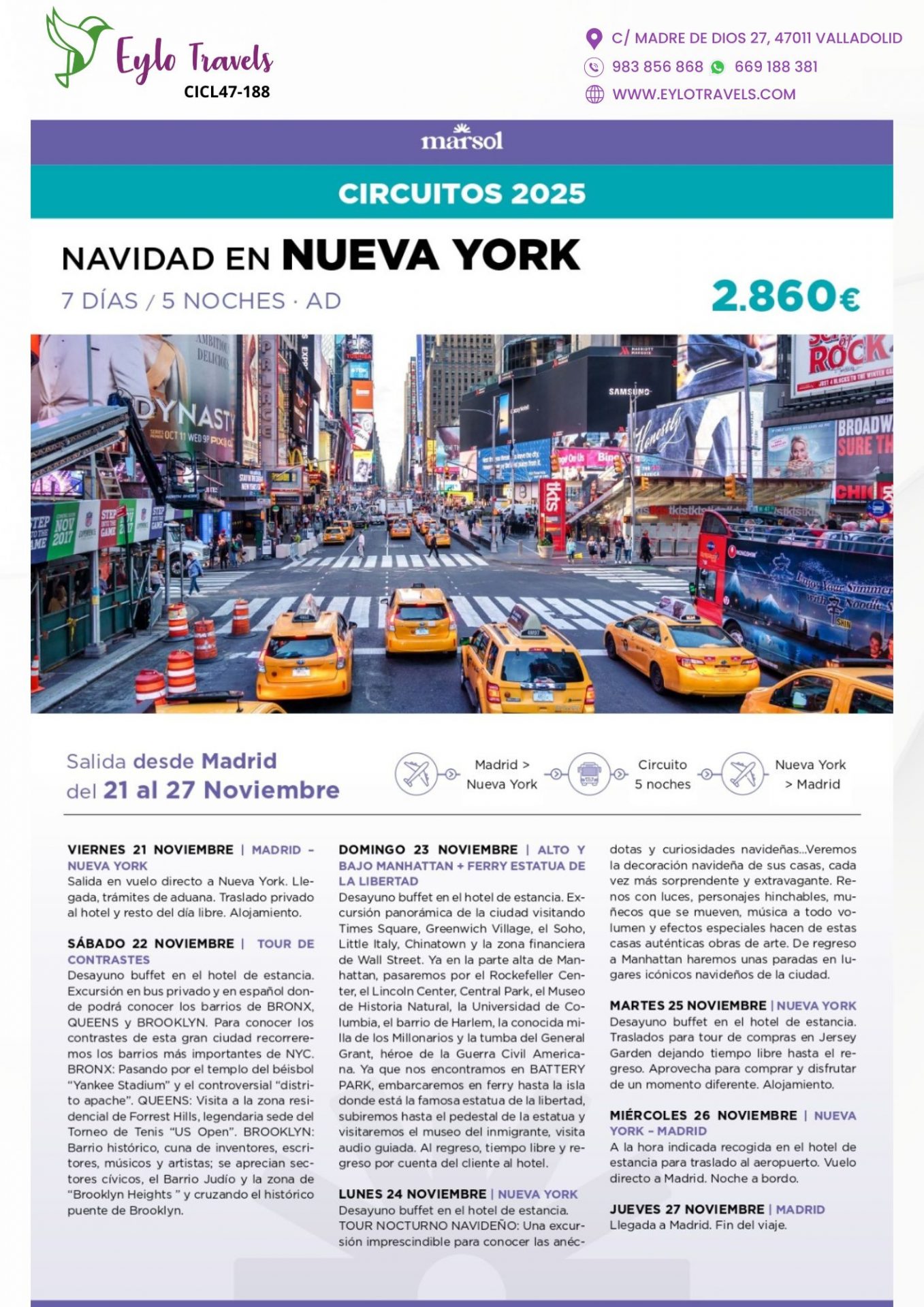 Navidad en Nueva York 2025: Circuito 7 Días con Vuelos y Guía Acompañante desde Madrid - Imagen 3