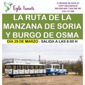 tren turístico finca manzanas Soria
