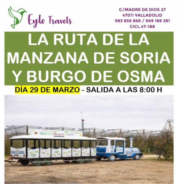 tren turístico finca manzanas Soria