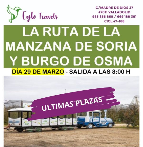 tren turístico finca manzanas Soria
