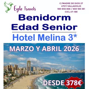 oferta benidorm edad senior hotel melina marzo abril 2026