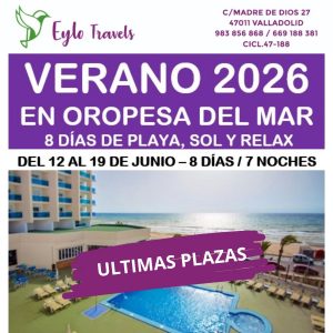 Vacaciones Verano 2026 en Oropesa del Mar - Junio 2026