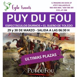 Puy Du Fou desde Valladolid marzo 2026