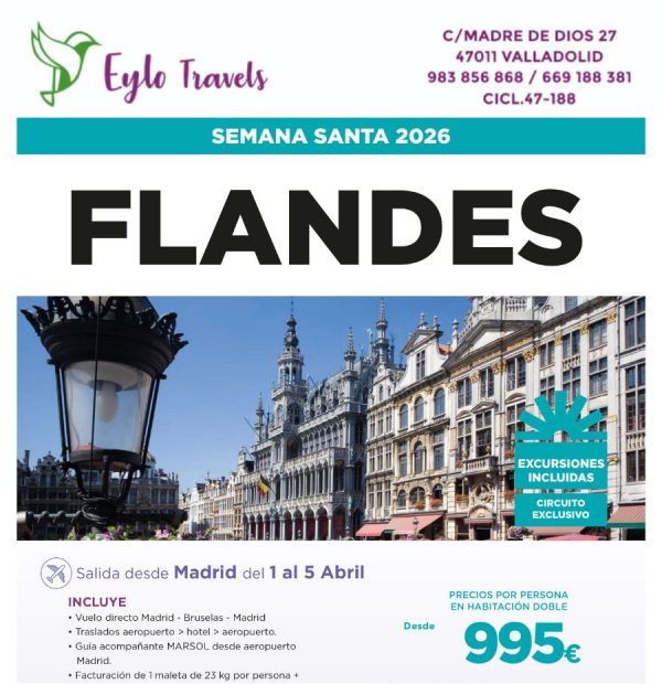 Grand Place Bruselas y canales de Brujas - Viaje a Flandes en Semana Santa 2026