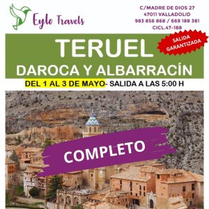 Muralla de Albarracín y Teruel de noche, Grupo con guía en Daroca