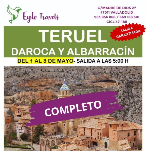 Muralla de Albarracín y Teruel de noche, Grupo con guía en Daroca