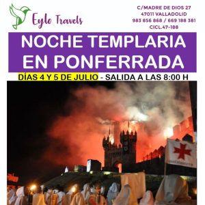 Castillo Templarios Ponferrada Noche Templaria