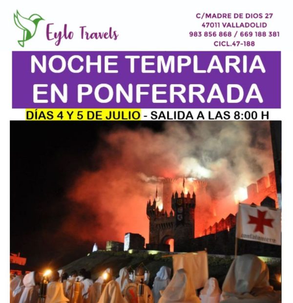 Castillo Templarios Ponferrada Noche Templaria