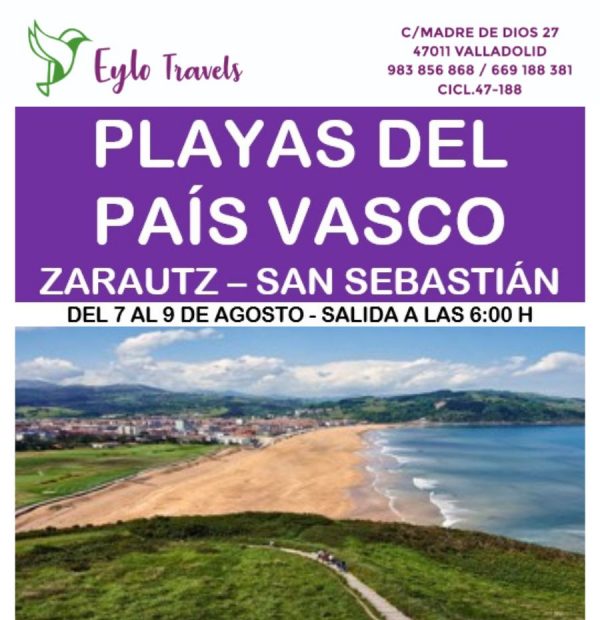 Playas del paÃs vasco desde Valladolid agosto