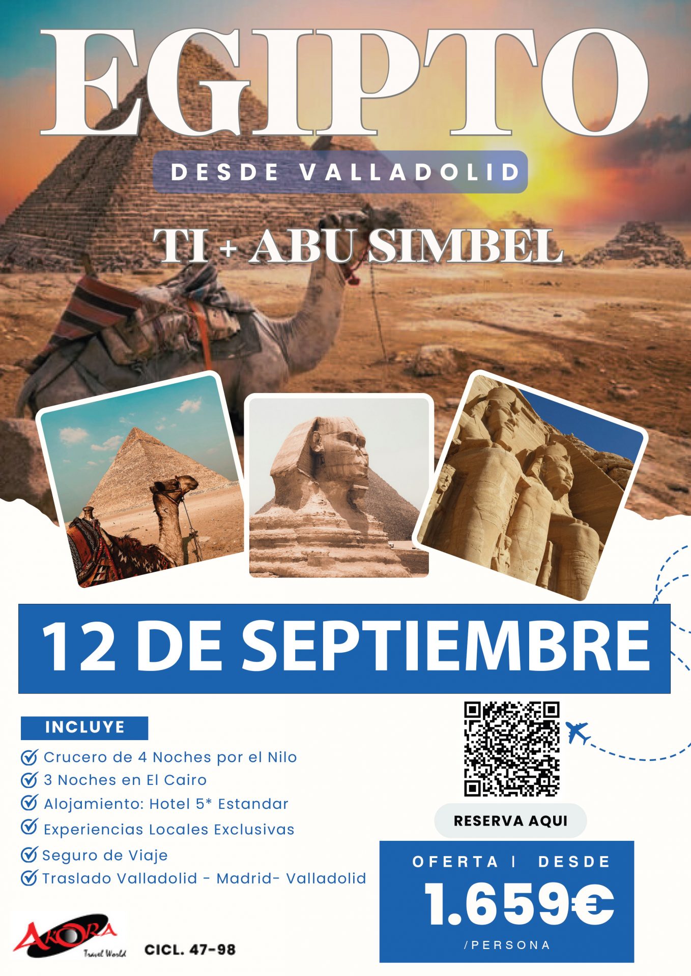 Egipto Todo Incluido 8 Días: Crucero Nilo + Abu Simbel desde Valladolid - Imagen 2