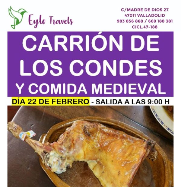 Lechazo asado en plato de barro, comida medieval carrion de los condes