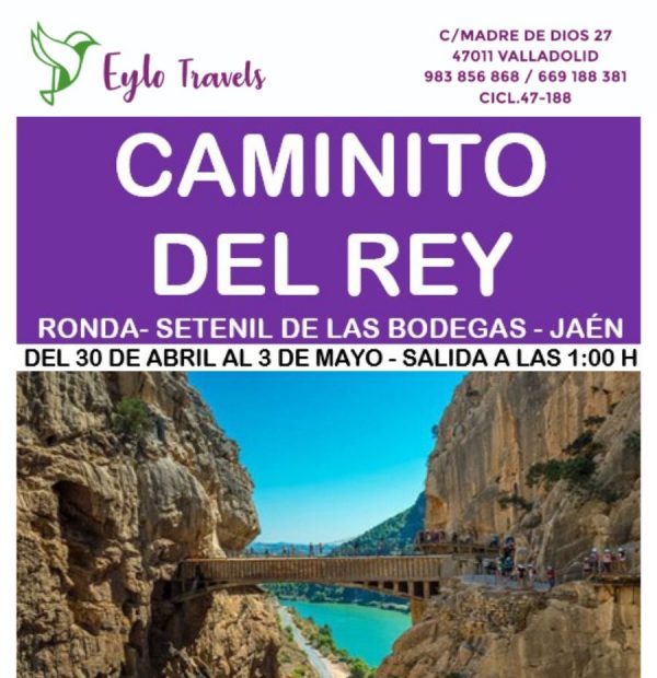 Autobús viajando al Caminito del Rey en Puente de Mayo
