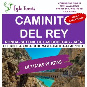 Autobús viajando al Caminito del Rey en Puente de Mayo