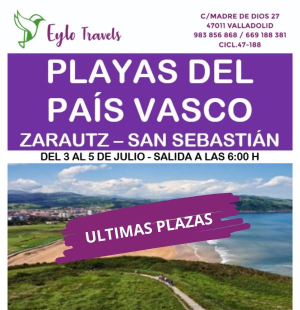 Playas del país vasco desde Valladolid Julio
