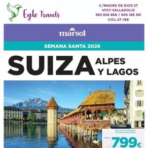 Viaje Suiza Alpes Lagos Semana Santa 2026 Puente Capilla Lucerna