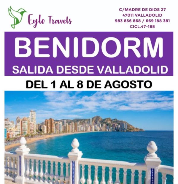 Viaje a Benidorm desde Valladolid