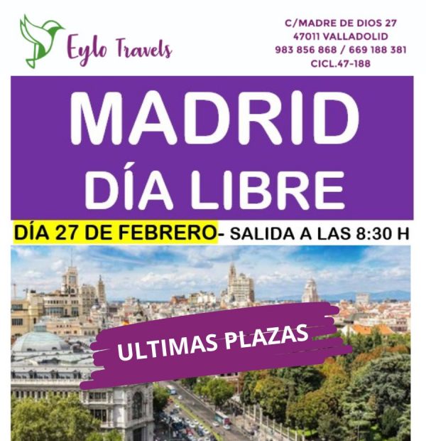 Dia libre en Madrid desde Valladolid