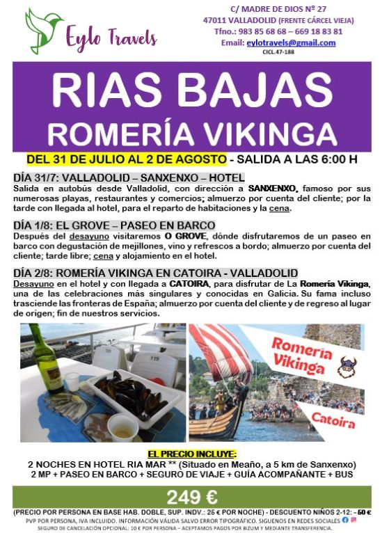 Turistas disfrutando de mejillones en barco rías bajas y Desembarco romería vikinga Catoira Galicia