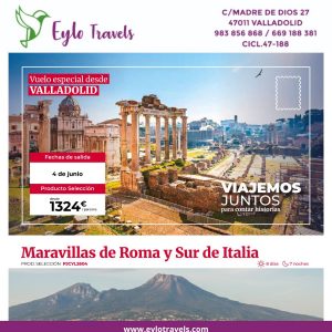 Viaje a Roma y Sur de Italia desde Valladolid