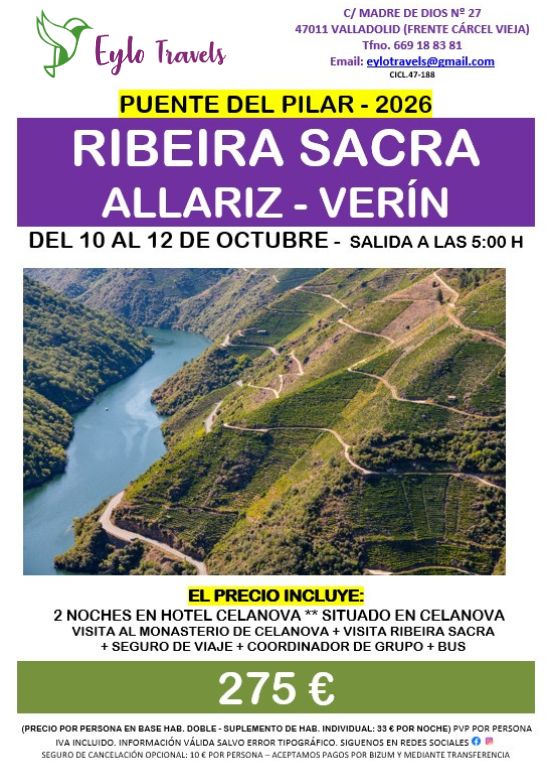 Paisaje de viñedos y cañones del Sil en la Ribeira Sacra - Viaje Eylo Travels