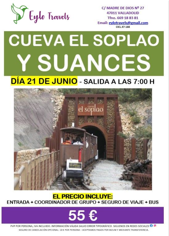 Excursión a la Cueva del Soplao y Suances