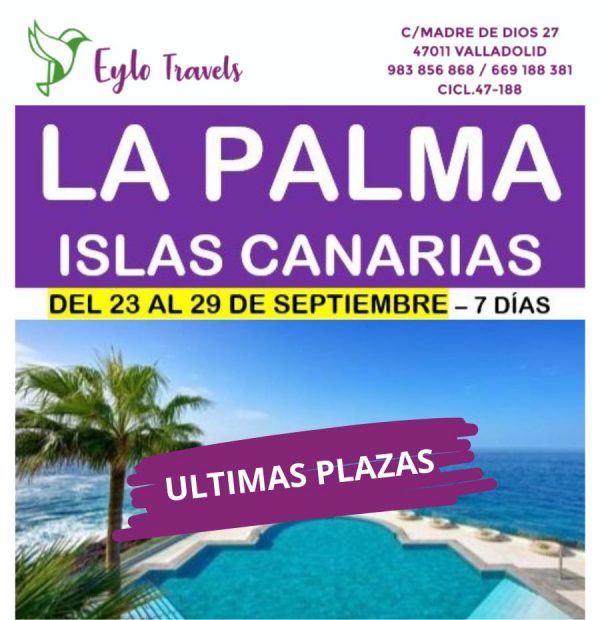 La Palma islas Canarias desde Valladolid con Eylo Travels