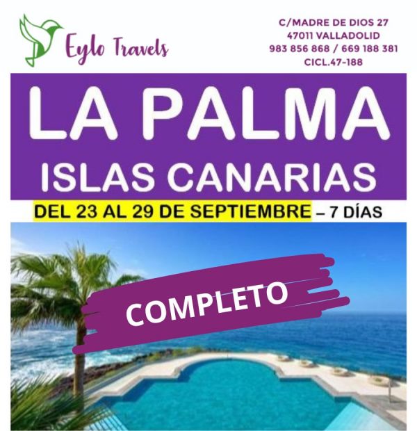 La Palma islas Canarias desde Valladolid con Eylo Travels