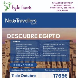 Descubre Egipto desde Valladolid en octubre