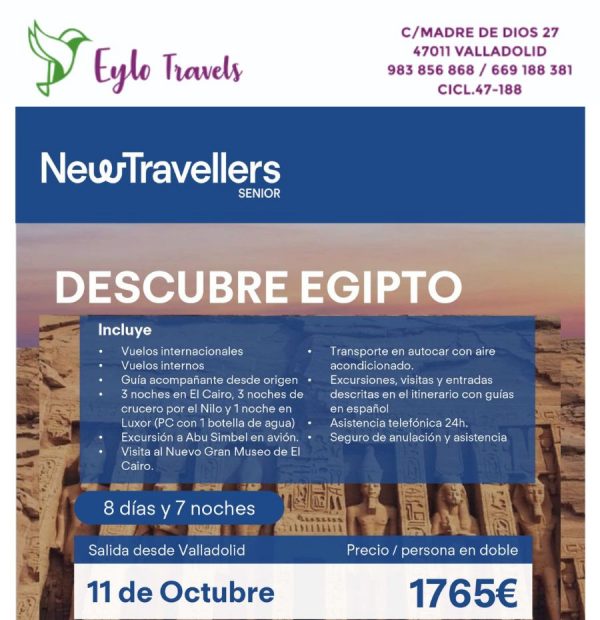 Descubre Egipto desde Valladolid en octubre