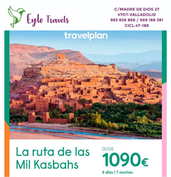 Paisaje de la Kasbah Ait Ben Haddou en Marruecos - Eylo Travels