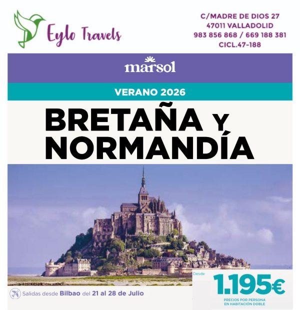 Viaje Bretaña y Normandía 2026 con Eylo Travels