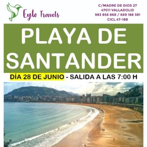 Excursión organizada a la playa de Santander desde Valladolid con Eylo Travels.