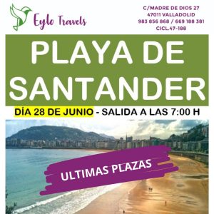 Excursión organizada a la playa de Santander desde Valladolid con Eylo Travels.