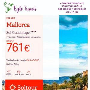 viaje a Mallorca desde Valladolid