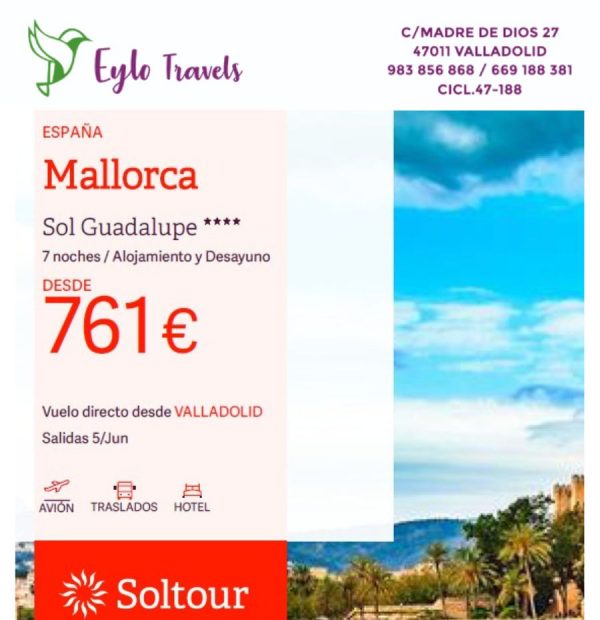 viaje a Mallorca desde Valladolid
