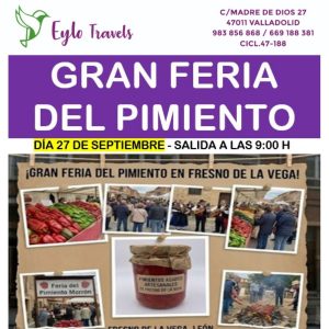 Feria del Pimiento Fresno de la Vega desde Valladolid