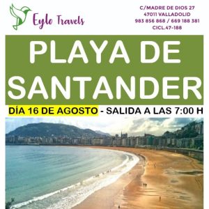 Excursión organizada a la playa de Santander desde Valladolid con Eylo Travels.