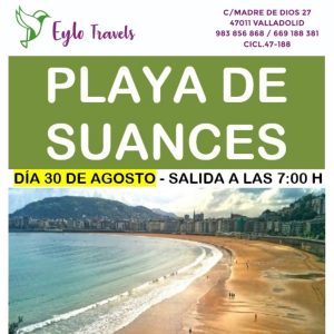 Excursión organizada a la playa de Suances Cantabria desde Valladolid Eylo Travels.